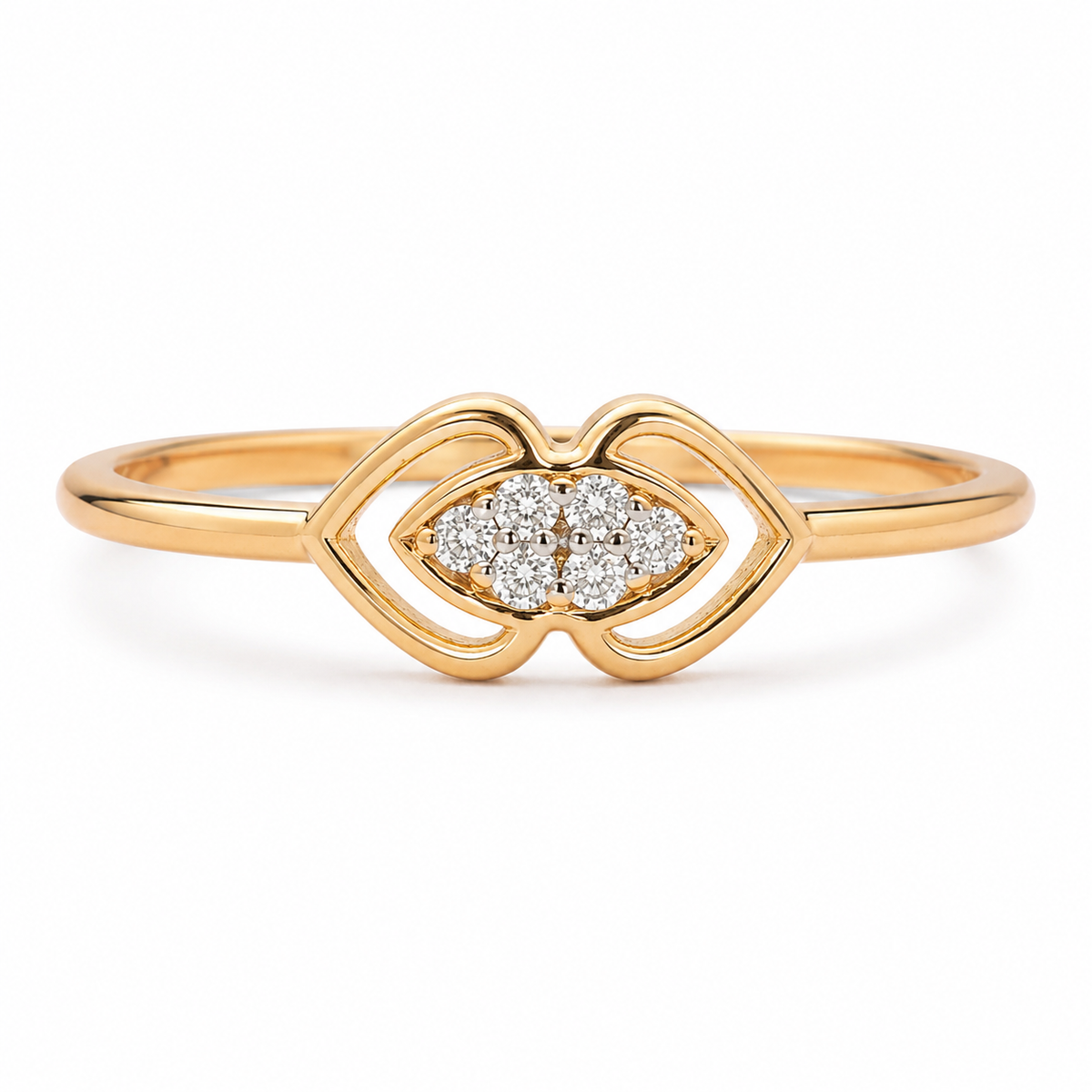 Everyday Sparkle 0.04ct Diamond Ring in 18K Gold