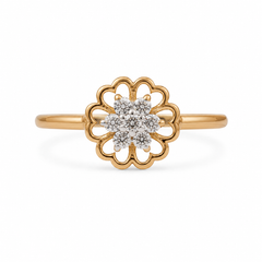 Everyday Sparkle 0.10ct Diamond Ring in 18K Gold