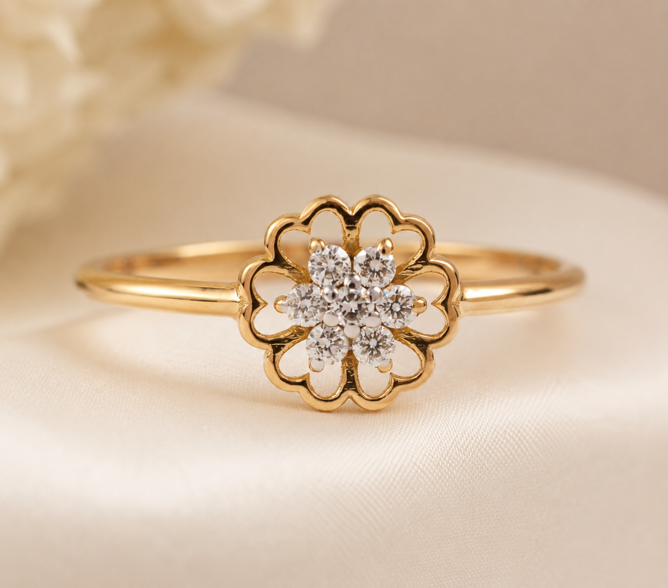 Everyday Sparkle 0.10ct Diamond Ring in 18K Gold