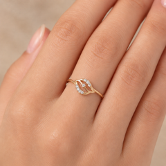 Everyday Sparkle 0.07ct Diamond Ring in 18K Gold