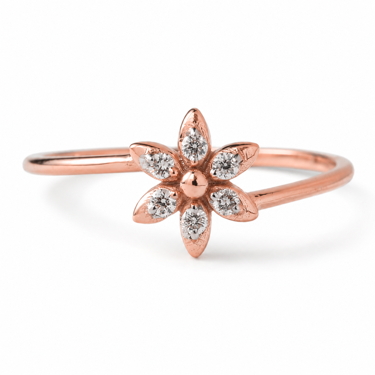 Everyday Sparkle 0.06ct Diamond Ring in 18K Gold