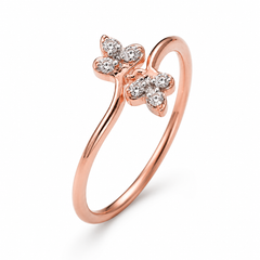 Everyday Sparkle 0.06ct Diamond Ring in 18K Gold