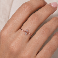 Everyday Sparkle 0.06ct Diamond Ring in 18K Gold