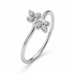 Everyday Sparkle 0.06ct Diamond Ring in 18K Gold