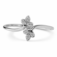 Everyday Sparkle 0.06ct Diamond Ring in 18K Gold