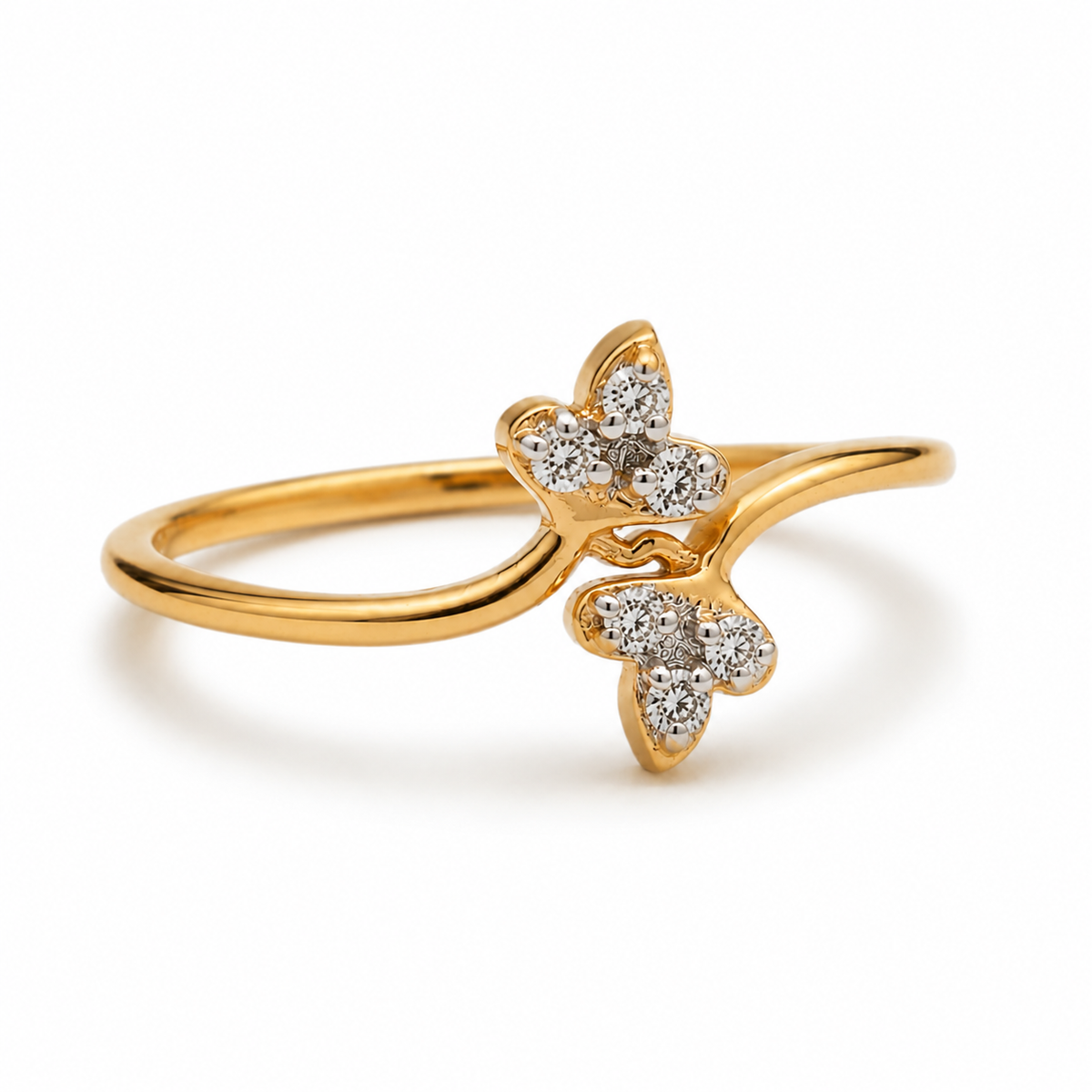 Everyday Sparkle 0.06ct Diamond Ring in 18K Gold