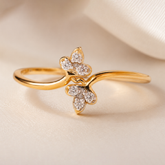 Everyday Sparkle 0.06ct Diamond Ring in 18K Gold