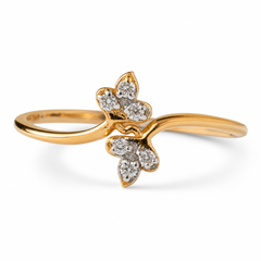 Everyday Sparkle 0.06ct Diamond Ring in 18K Gold