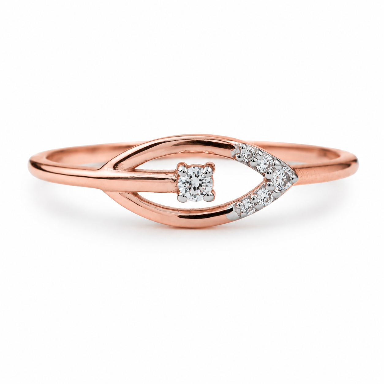 Everyday Sparkle 0.05ct Diamond Ring in 18K Gold