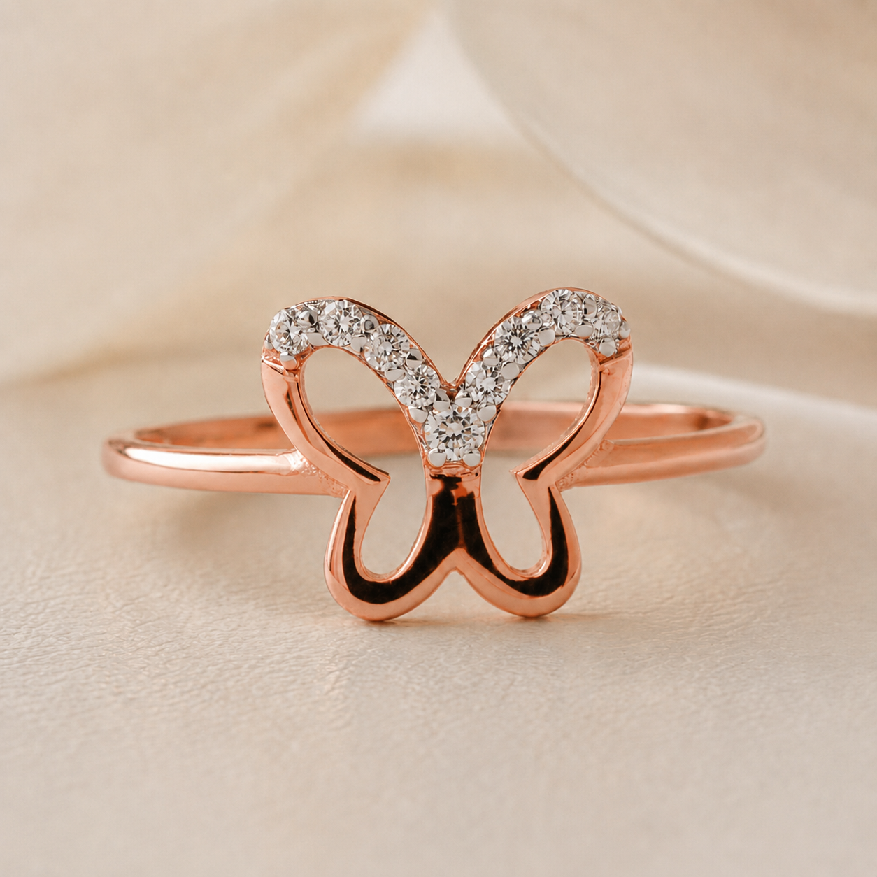 Everyday Sparkle 0.09ct Diamond Ring in 18K Gold