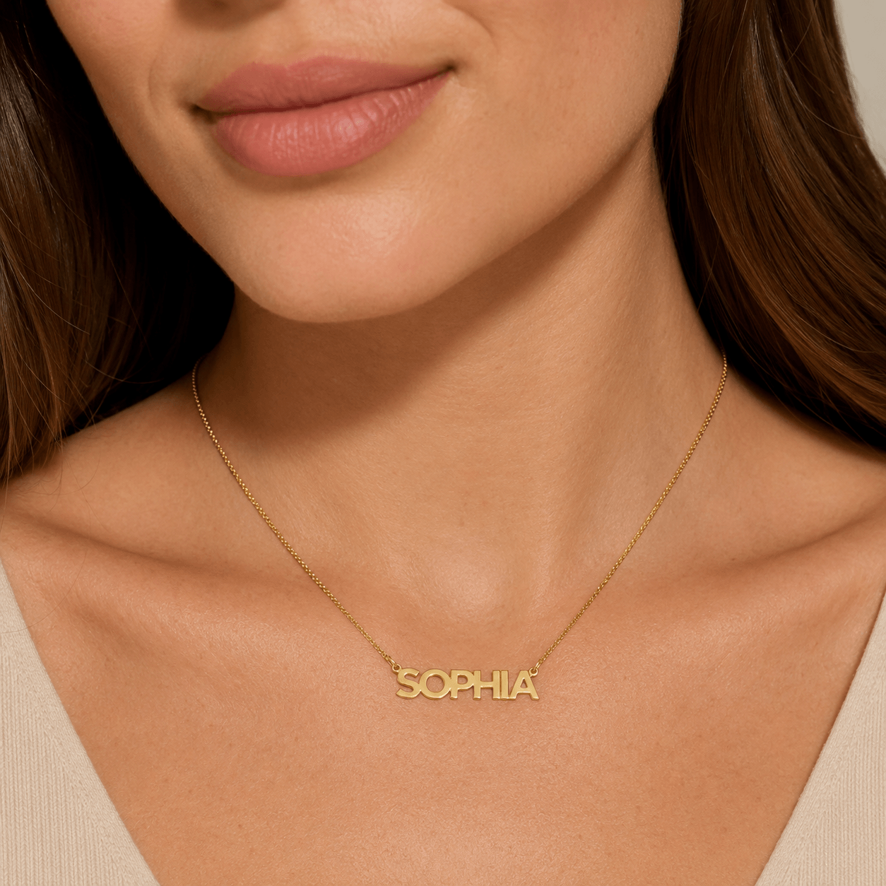 Personalized Gold Name Necklace