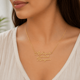 Personalized Three Name Necklace