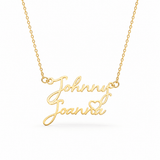 Personalized Double Name Necklace with Heart