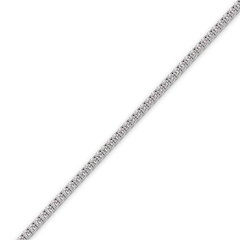 18K Gold Diamond Tennis Bracelet – Classic Round Setting