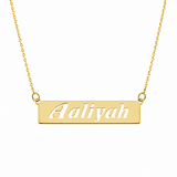 Personalized Cut-Out Nameplate Necklace