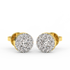 18K Gold Diamond Earrings