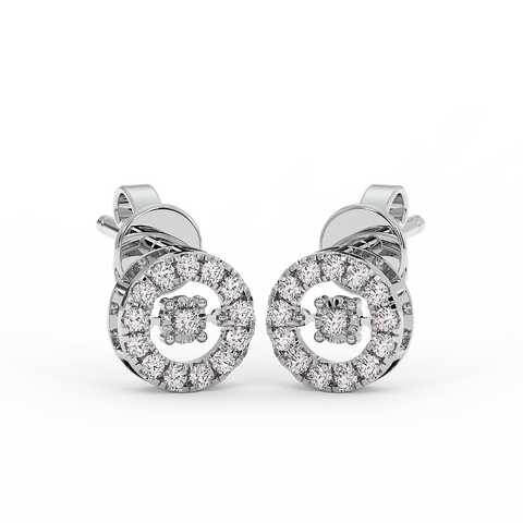 18K Gold Dancing Diamonds Earrings