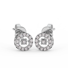 18K Gold Dancing Diamonds Earrings