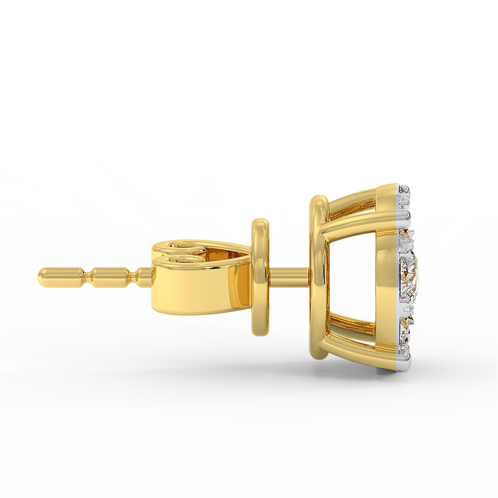 18K Gold Diamond Earrings