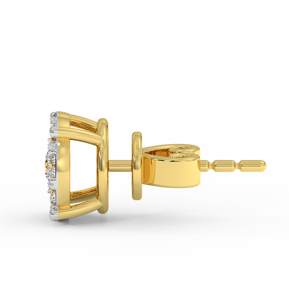 18K Gold Diamond Earrings
