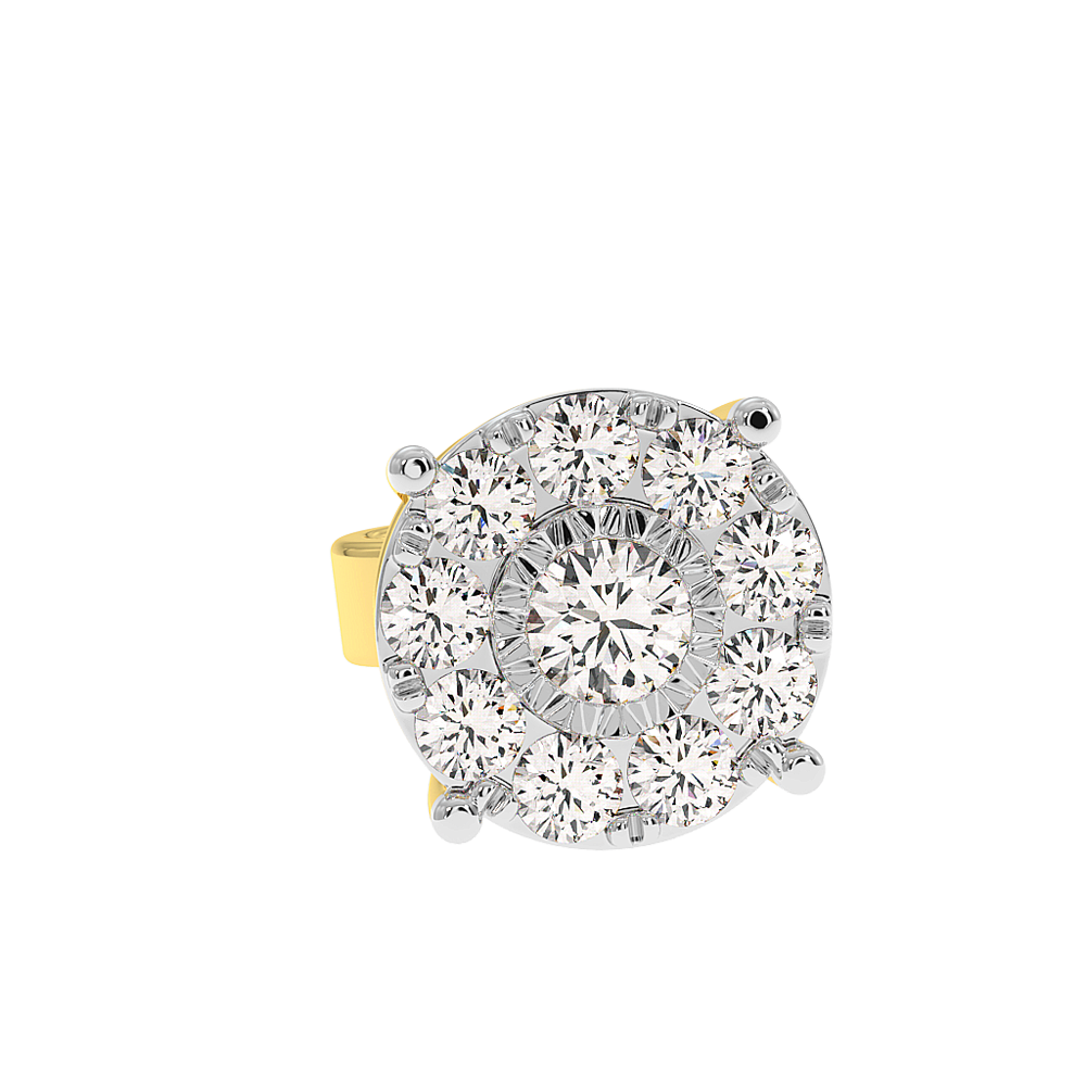 18K Gold Diamond Earrings