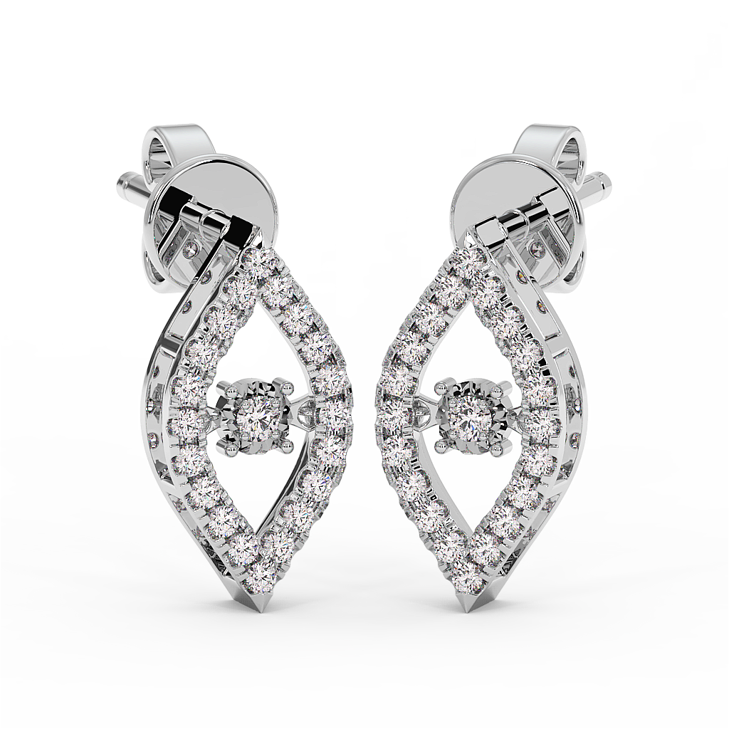18K Gold Dancing Diamonds Earrings