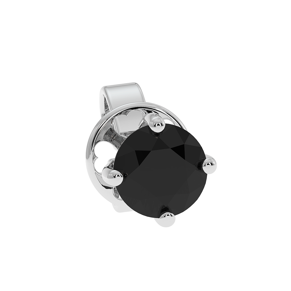 18K Gold Black Diamond Earrings