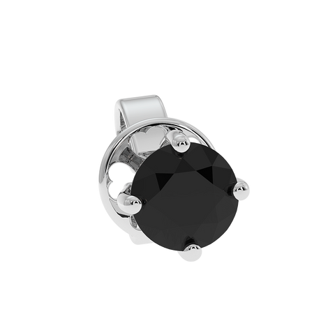 18K Gold Black Diamond Earrings