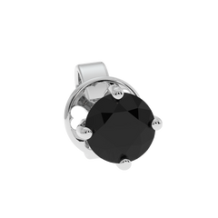 18K Gold Black Diamond Earrings