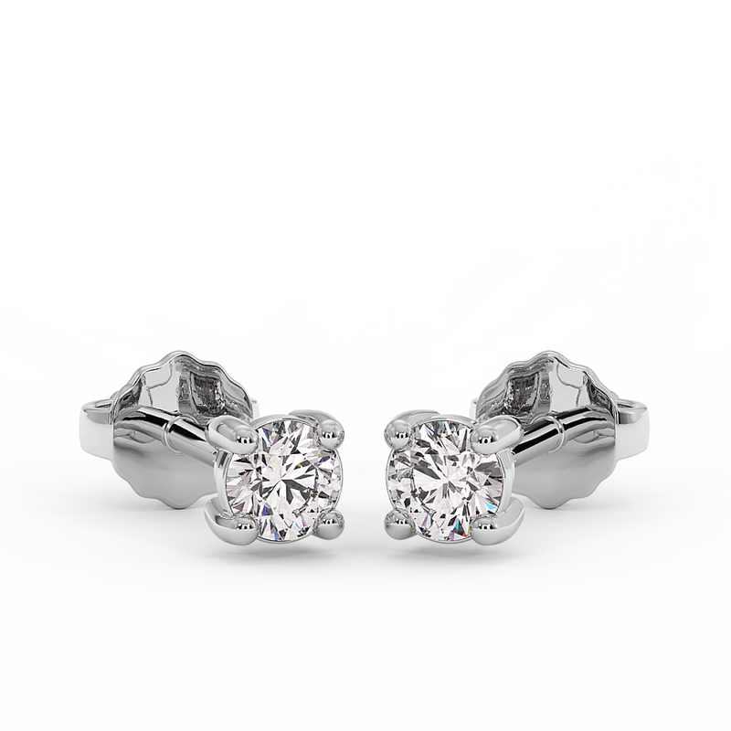18K Gold Diamond Earrings