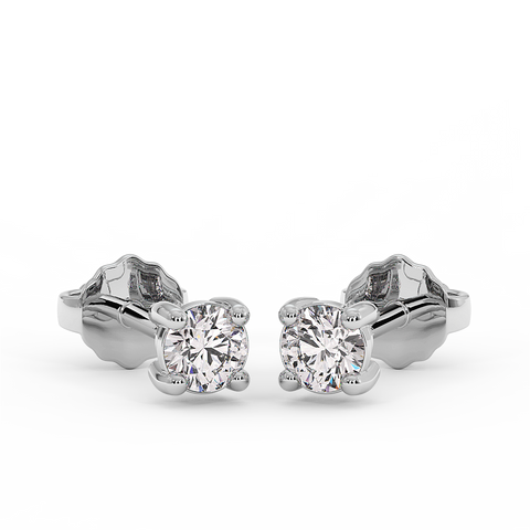18K Gold Diamond Earrings