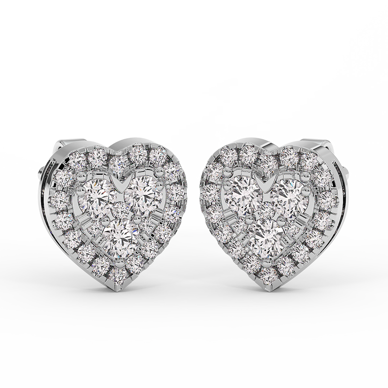 18K Gold Diamond Earrings