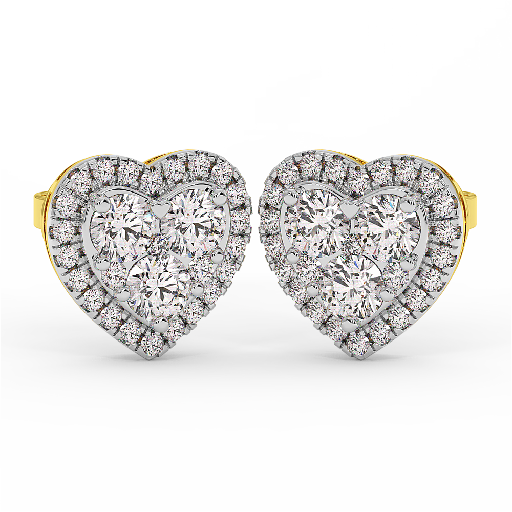 18K Gold Diamond Earrings