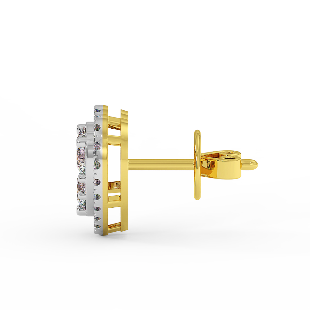 18K Gold Diamond Earrings