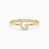 Personalized Letter Ring with Stones