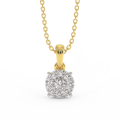 18K Gold Diamond Pendant