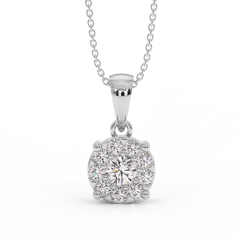 18K Gold Diamond Pendant