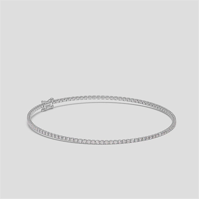 18K Gold Diamond Tennis Bracelet – Classic