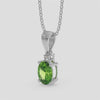 18K Gold Diamond Peridot Set