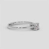 18K Gold Solitaire Diamond Ring – Classic 4 Prong Setting