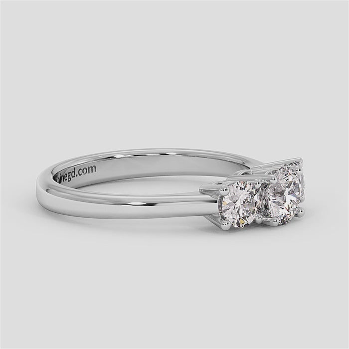 18K Gold Diamond Solitaire Ring