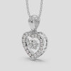 18K Gold Dancing Diamond Pendant