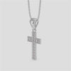 18K Gold Diamond Cross Pendant