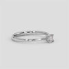 18K Gold Princess Cut Solitaire Diamond Ring