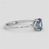 18K Gold Aquamarine & Diamond Ring