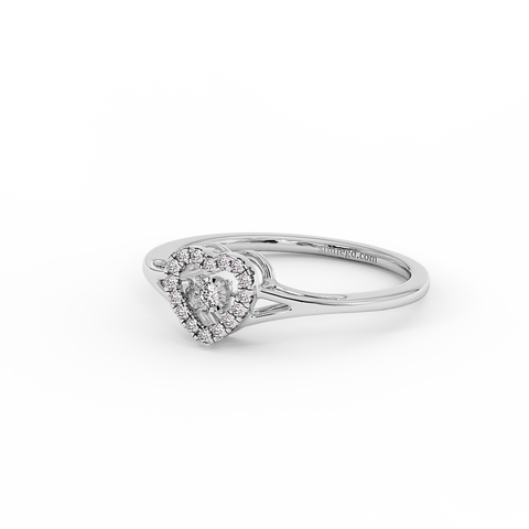 18K Gold Dancing Diamond Ring