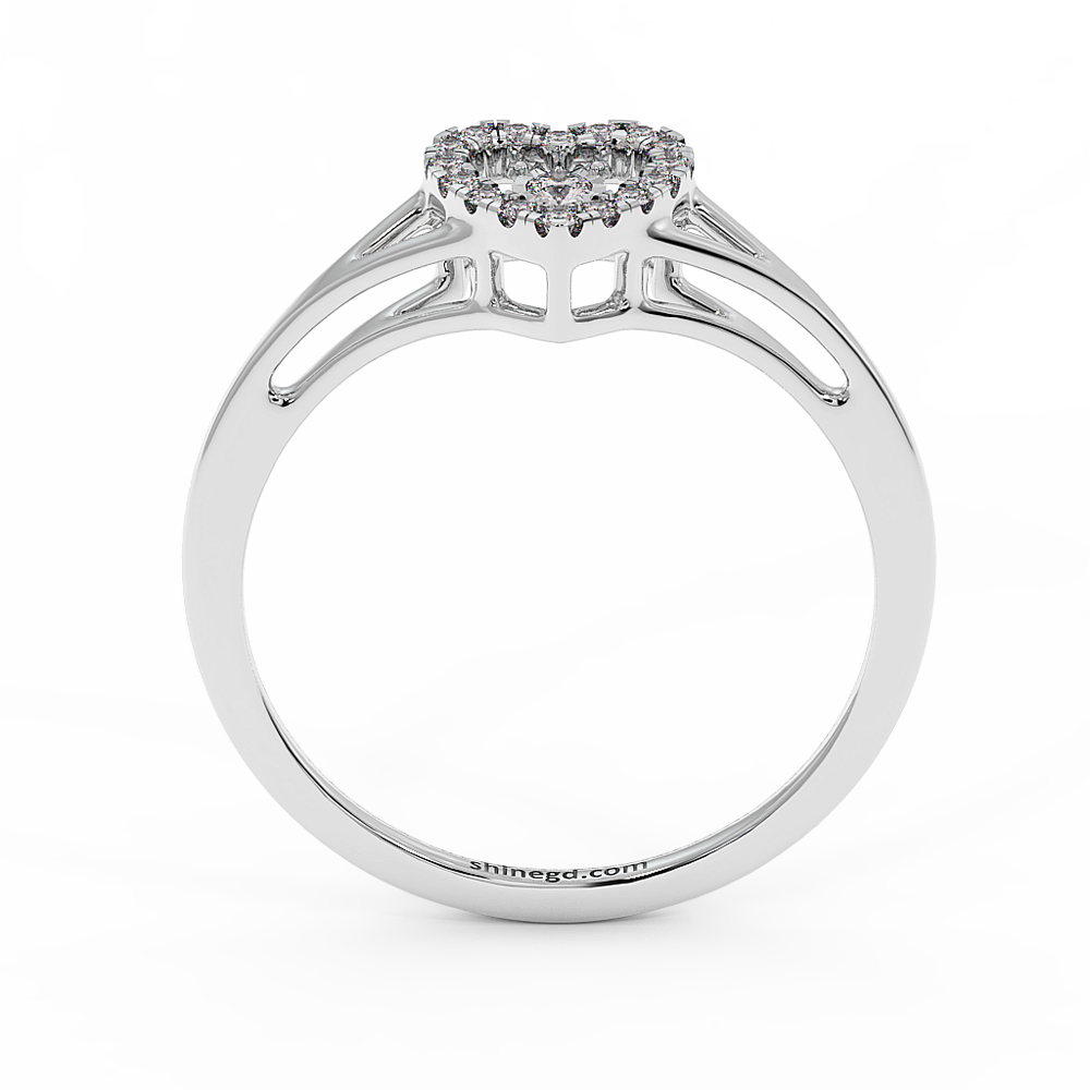 18K Gold Dancing Diamond Ring