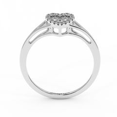 18K Gold Dancing Diamond Ring