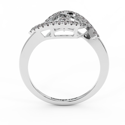 18K Gold Dancing Diamond Ring
