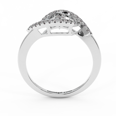 18K Gold Dancing Diamond Ring
